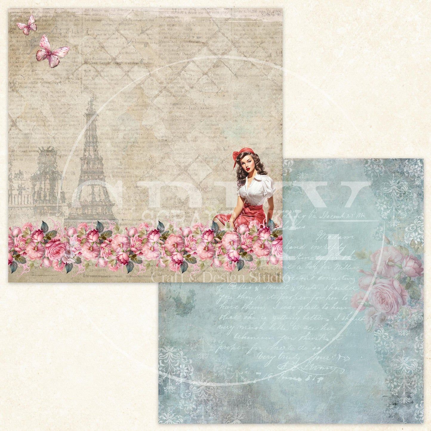 "Sweethearts" Digital Paper