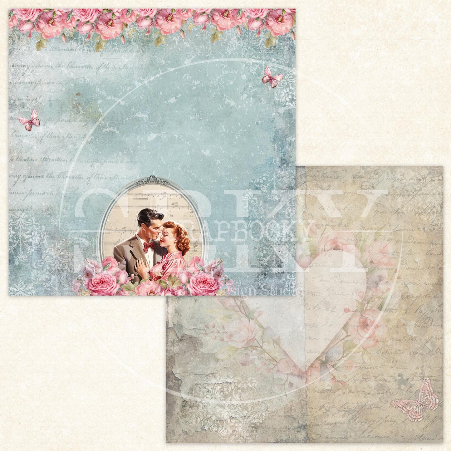 "Sweethearts" Digital Paper
