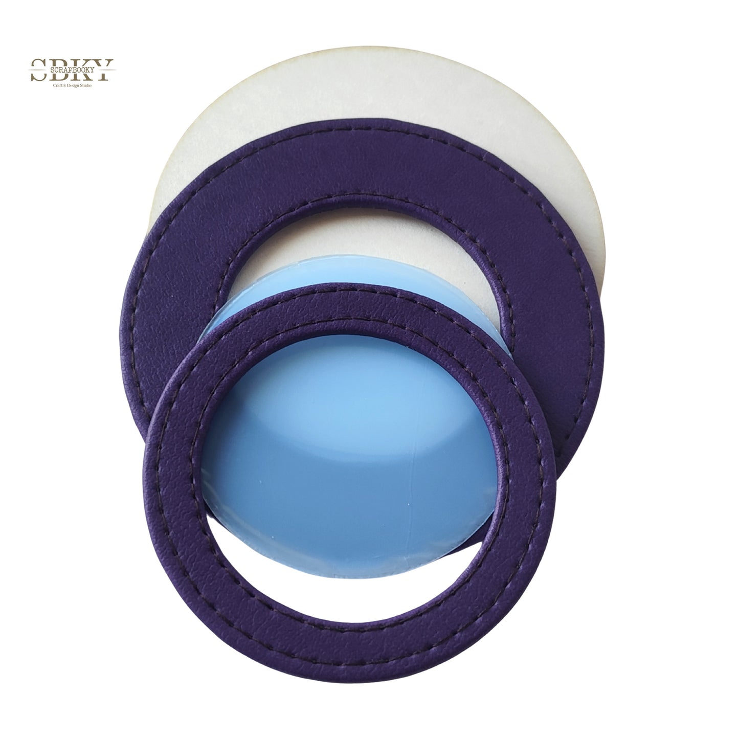 Шейкър с изкуствена кожа, тъмно лилаво