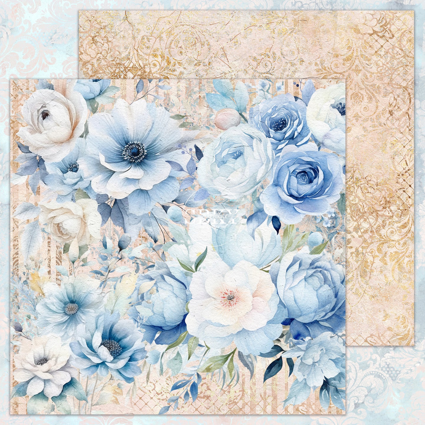 "Midnight - Backgrounds" Scrapbooking Pad