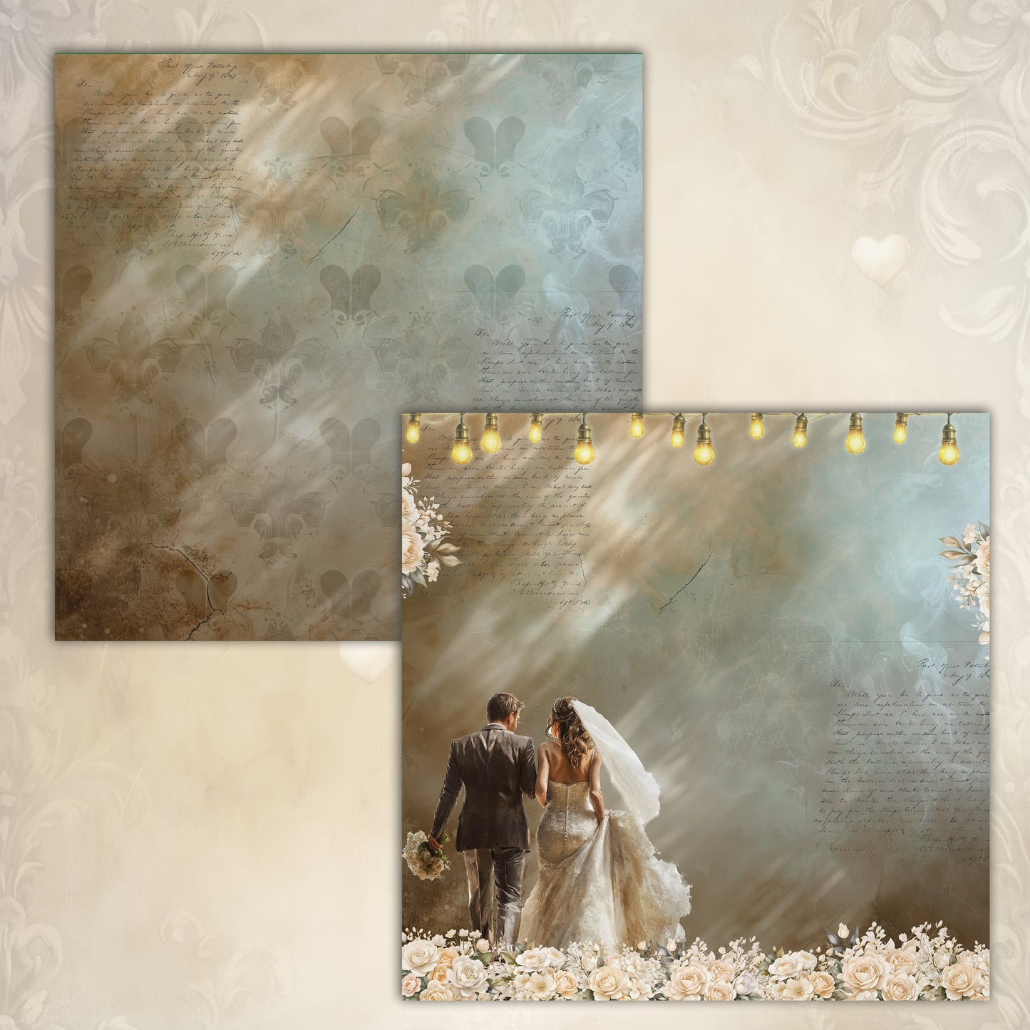 "Wedding Memories" Digital Paper