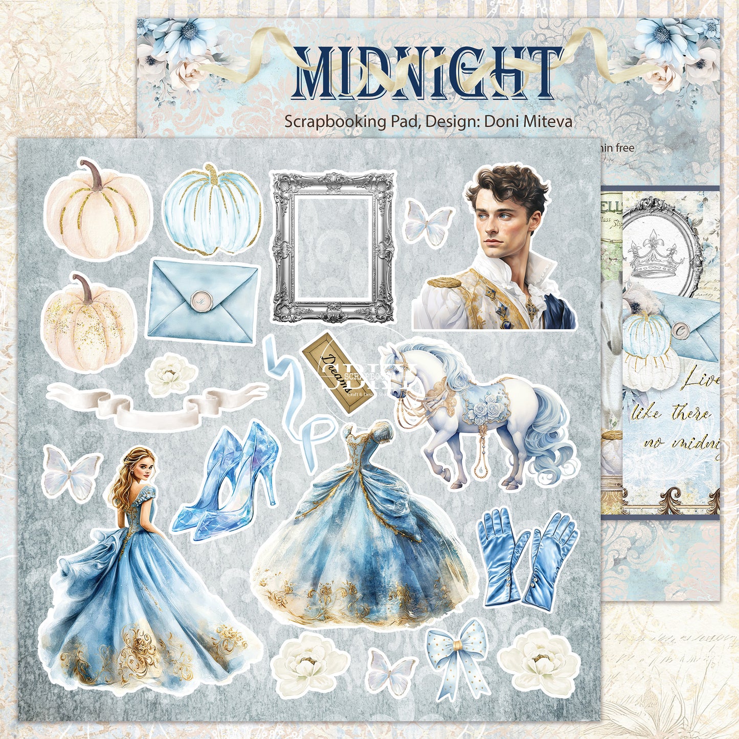 "Midnight" Scrapbooking Pad