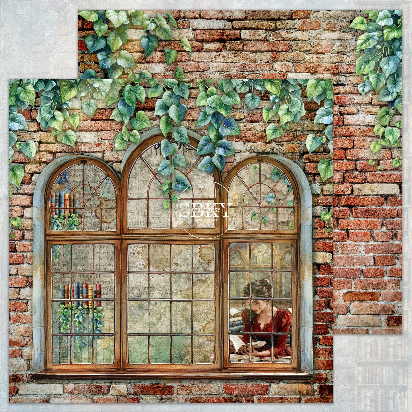 "Whispered Windows - Day time" Scrapbooking Pad