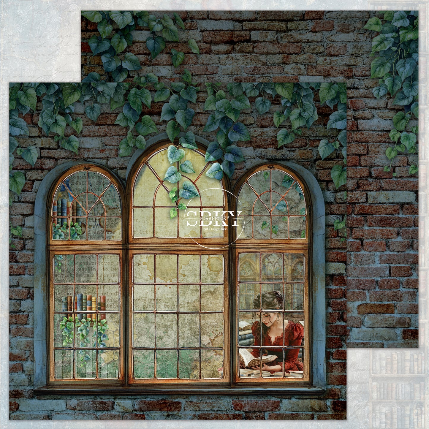 "Whispered Windows -Night time" Scrapbooking Pad