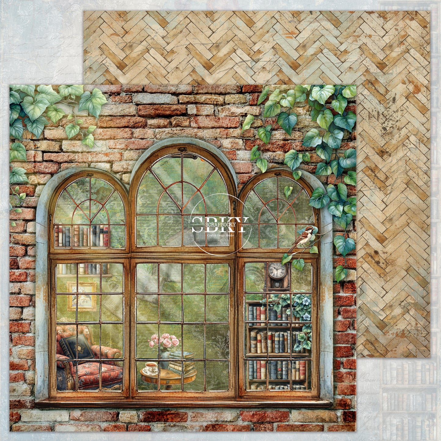 "Whispered Windows - Day time" Scrapbooking Pad