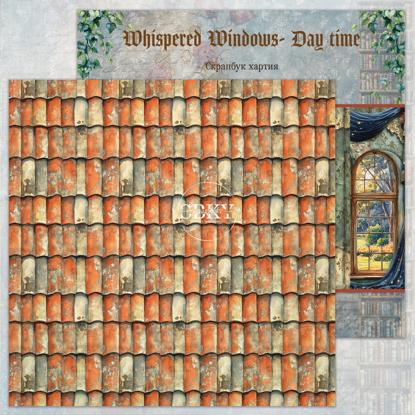 "Whispered Windows - Day time" Scrapbooking Pad