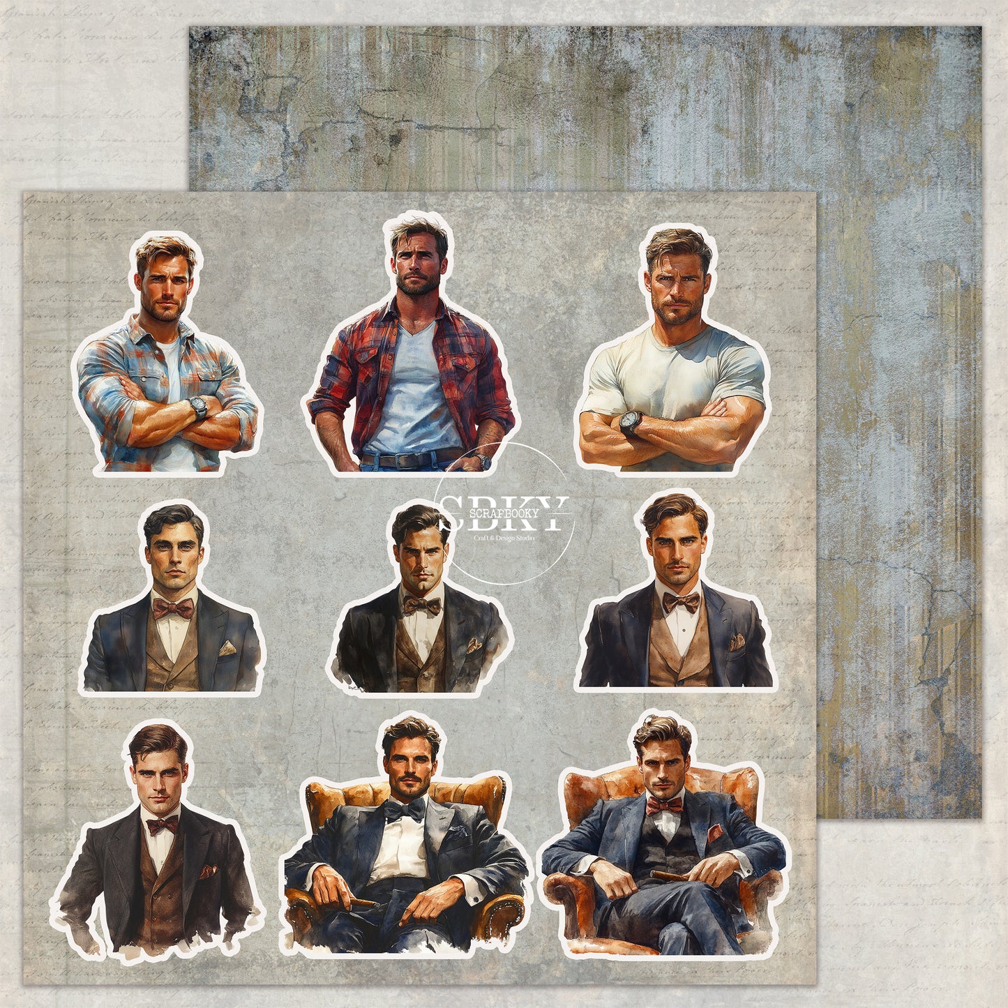 "Gentleman's Collection" Fussy Cuts