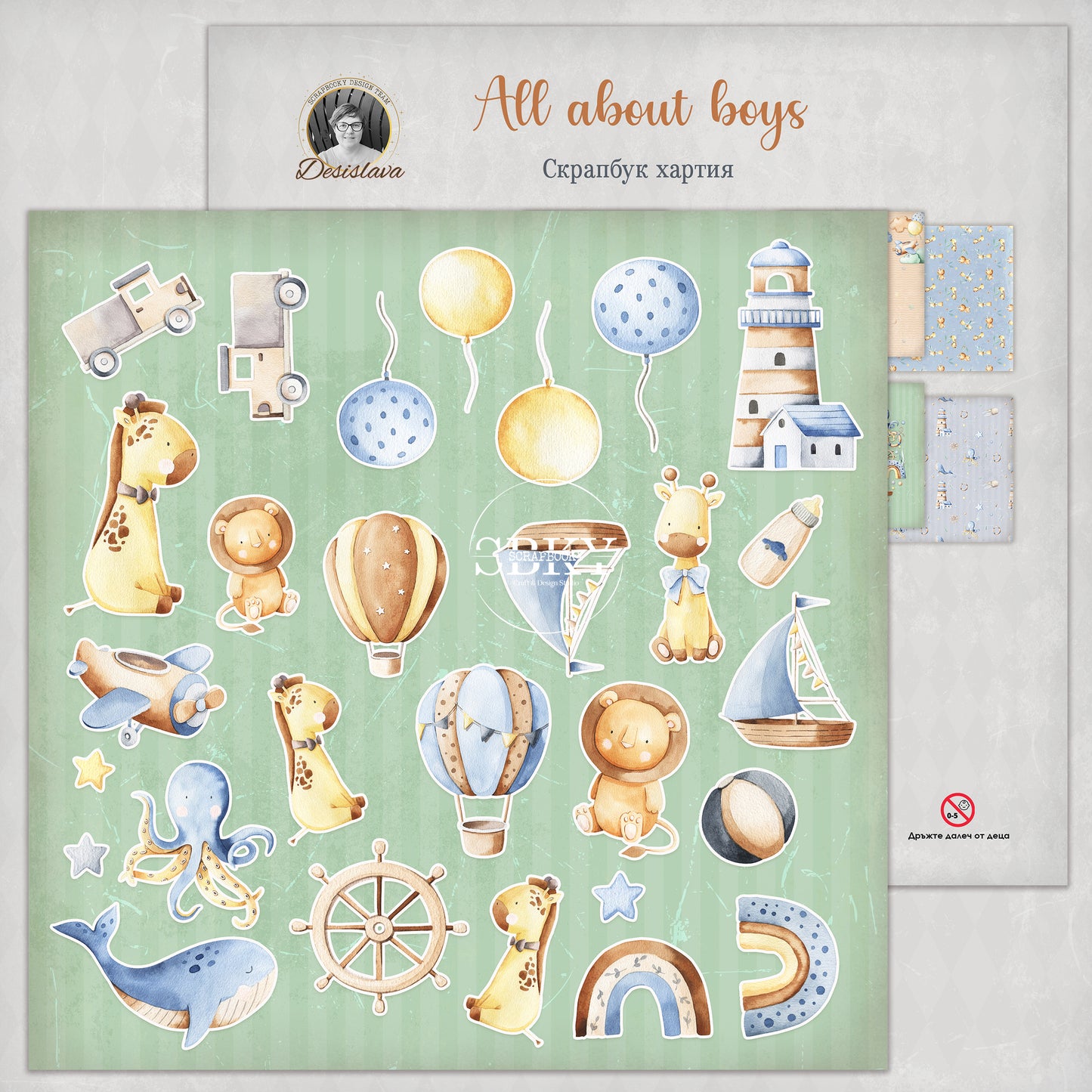 "All About Boys" Scrapbooking Pad