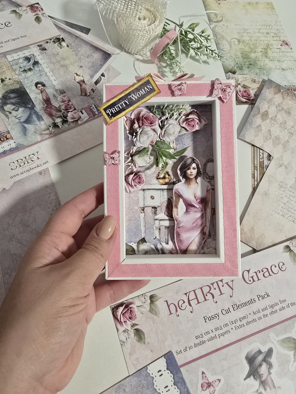 Greeting card frame "heARTy Grace"