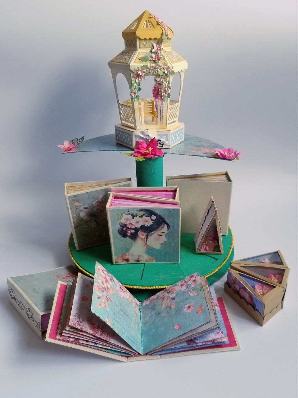 Interactive construction for a set of albums "Cherry Blossom"