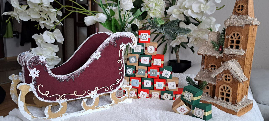 Set albums, frame, advent calendar and Christmas decorations "Holiday Spirit"