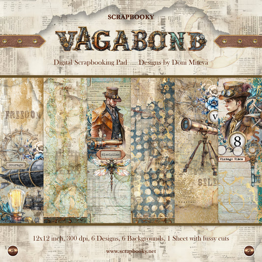 "Vagabond" Digital Paper