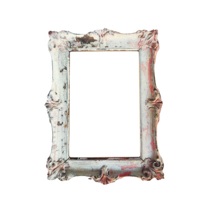 Chipboard white rectangular frame