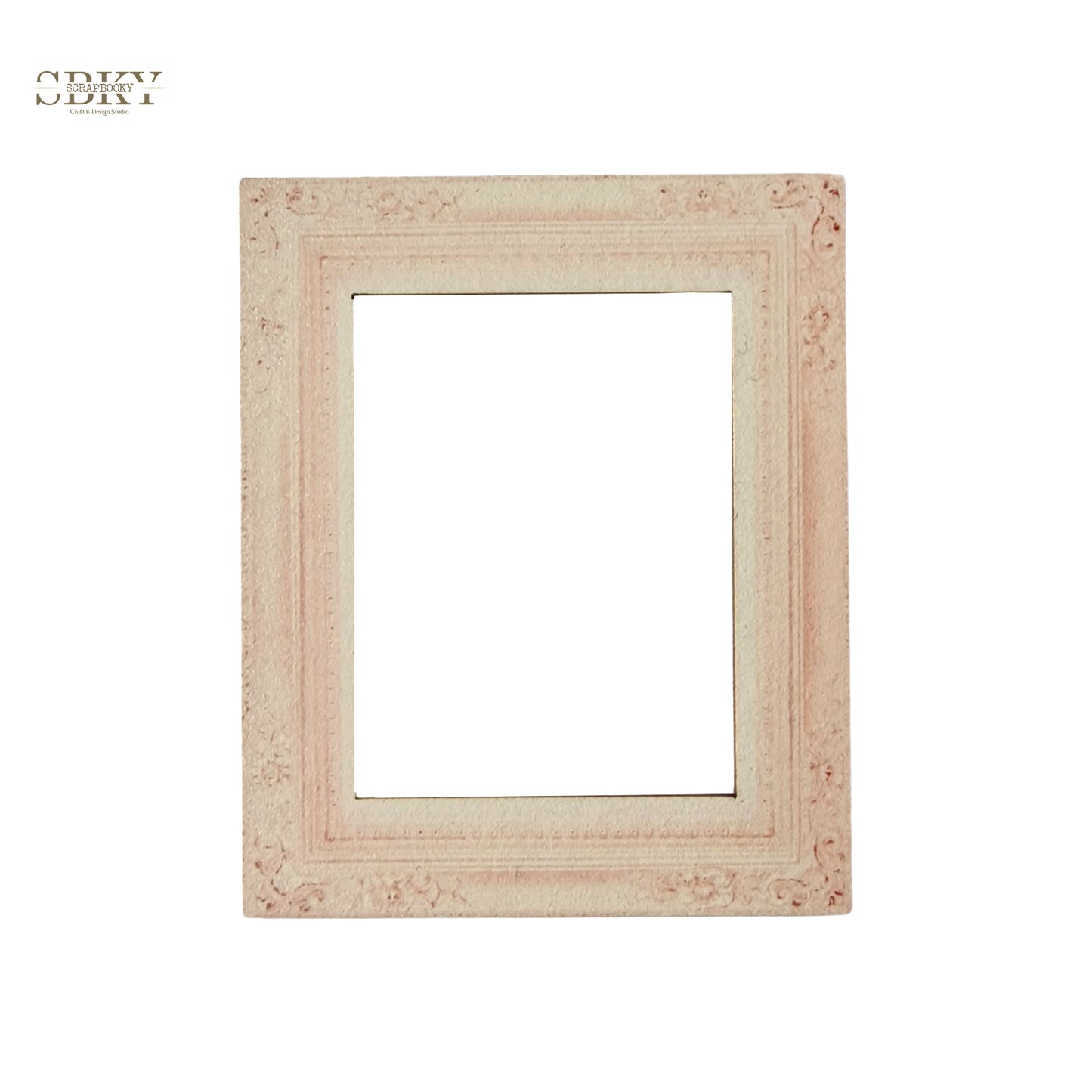 Chipboard vintage pink frame, "Enchanted Pirouette" collection