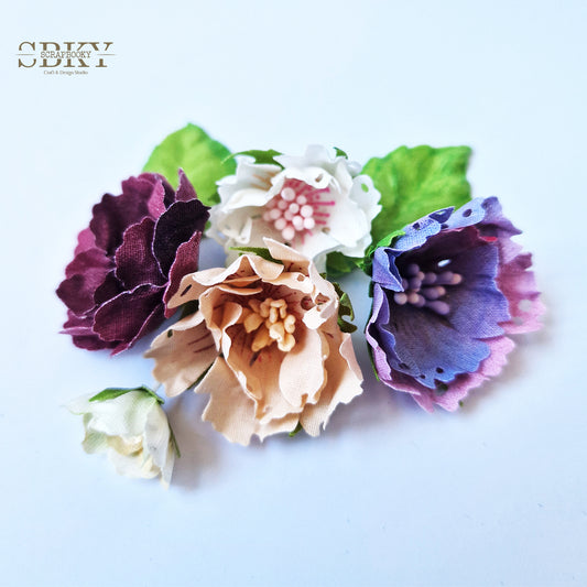 Handmade Flowers ND - Set of 5, N13