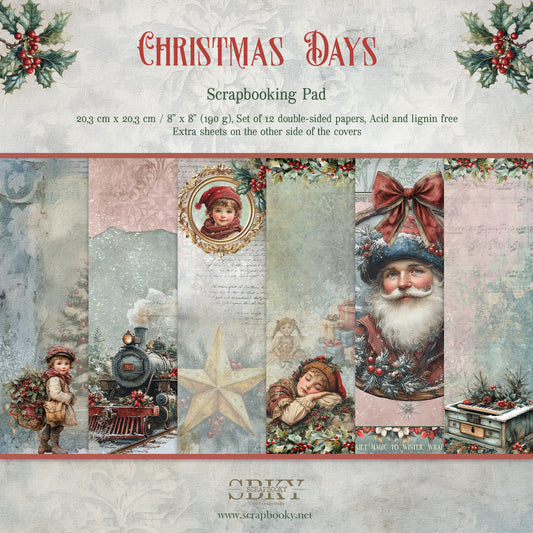"Christmas Days" Scrapbooking Pad