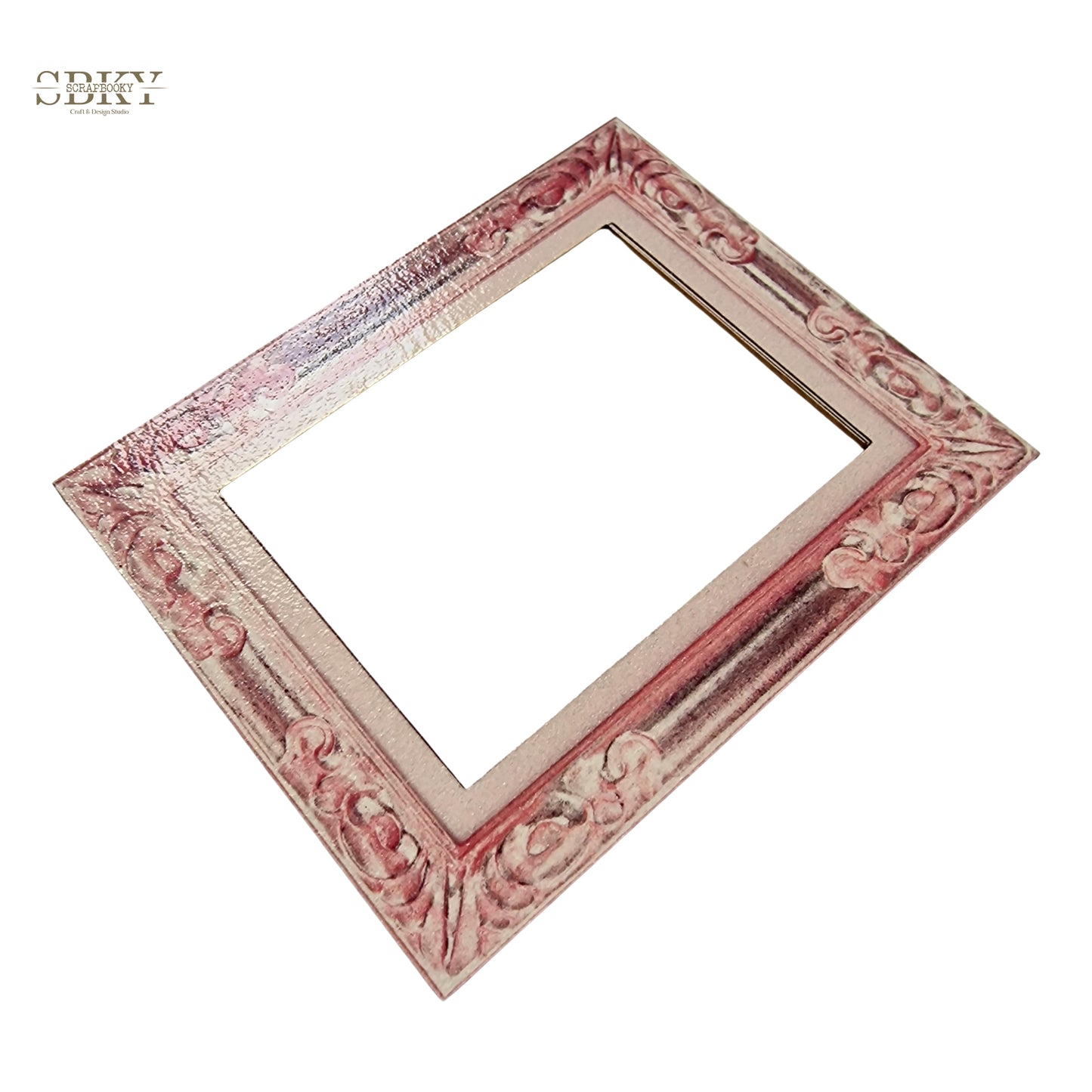 Chipboard pink frame, "Enchanted Pirouette" collection