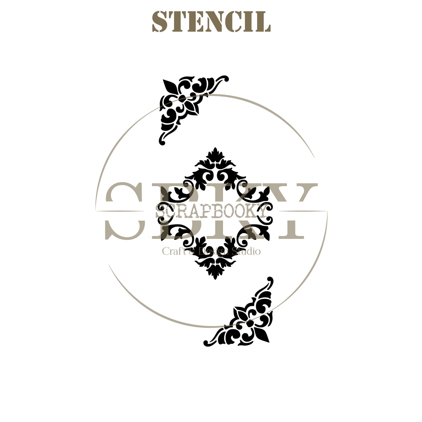 Stencil "Corners and Frame"