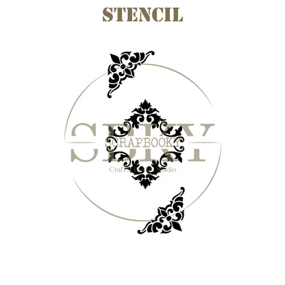 Stencil "Corners and Frame"