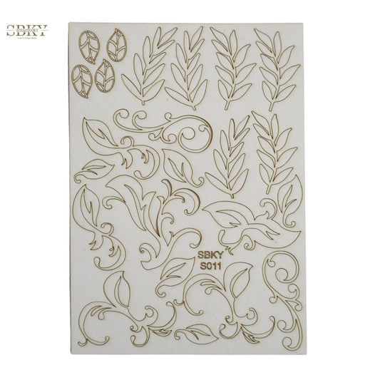 Chipboard set "Foliage Elegance"