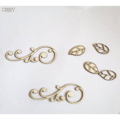 Chipboard set "Foliage Elegance"