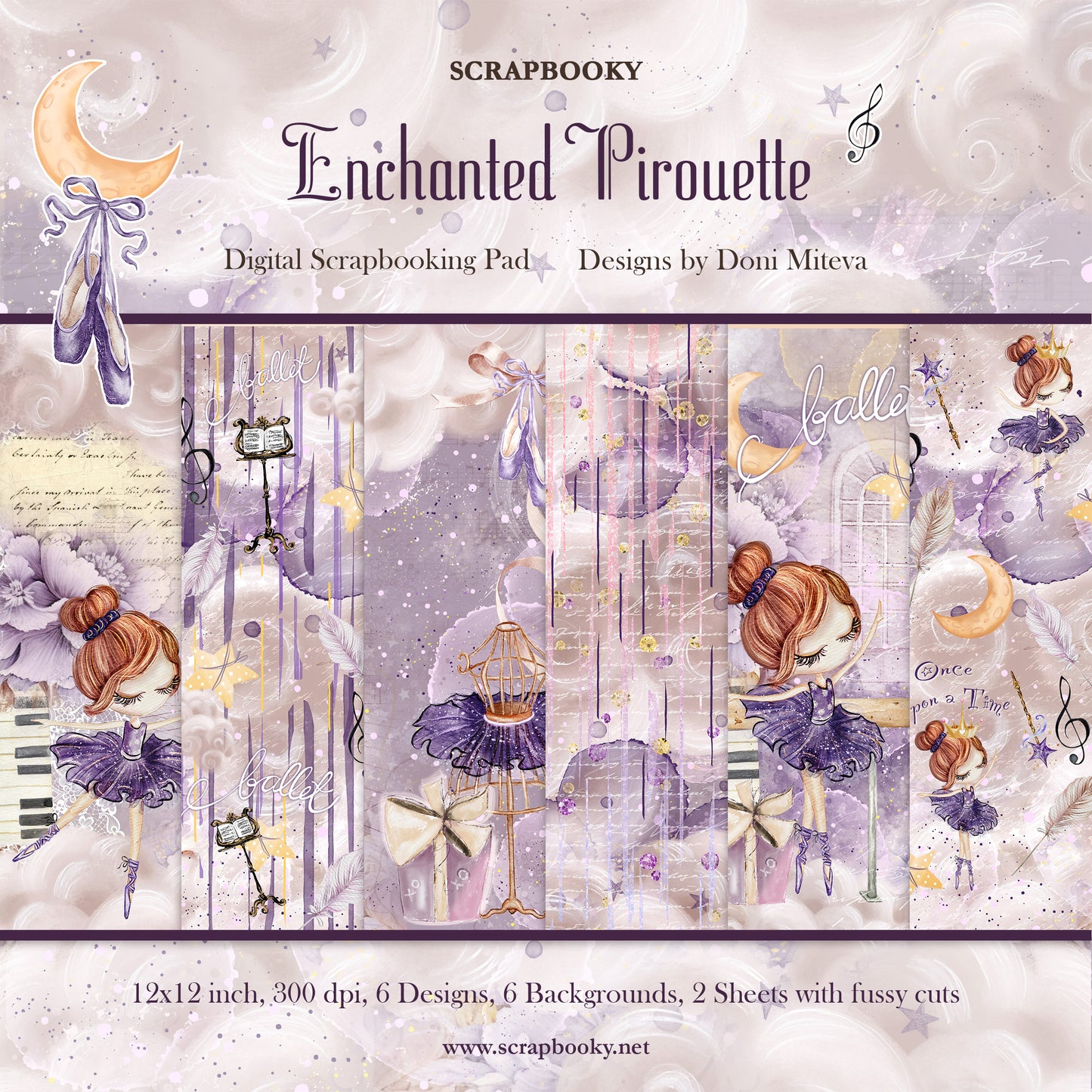 "Enchanted Pirouette" Digital Paper