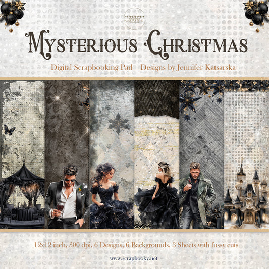 "Mysterious Christmas" Digital Paper