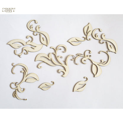 Chipboard set "Foliage Elegance"