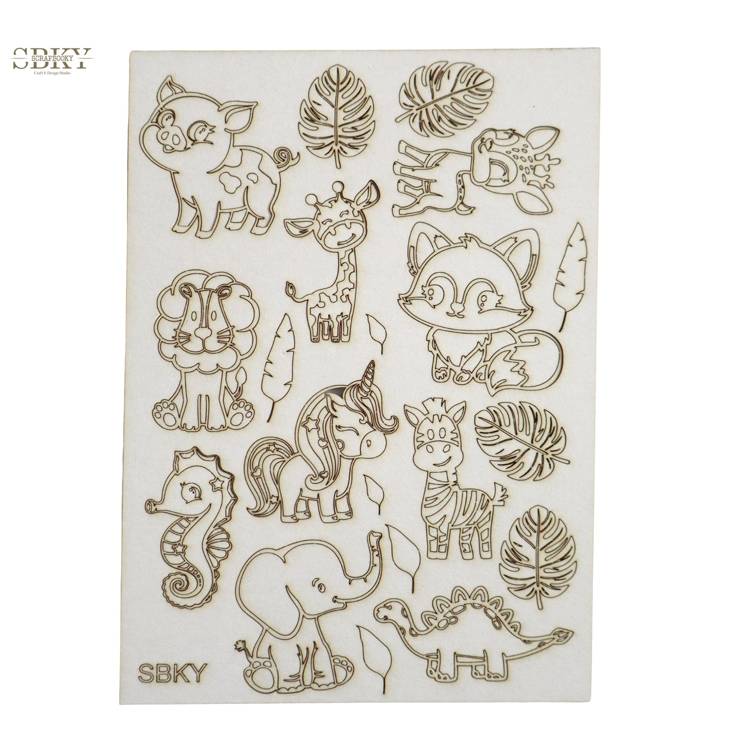 Chipboard set "Cute Animals"