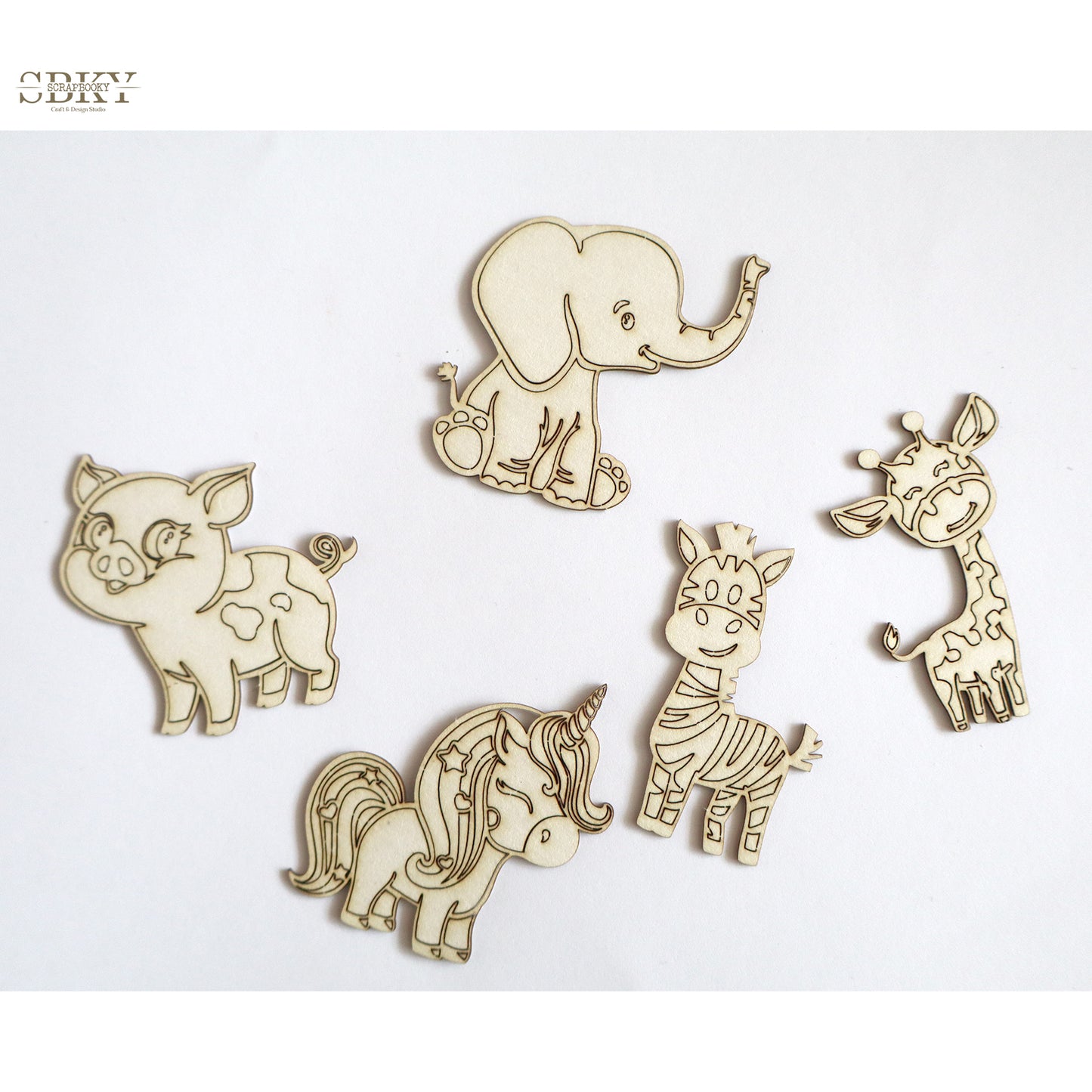 Chipboard set "Cute Animals"
