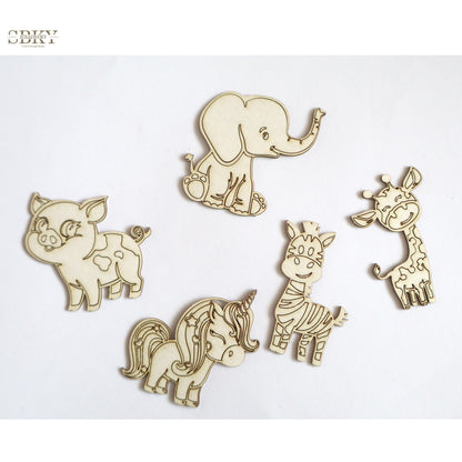 Chipboard set "Cute Animals"