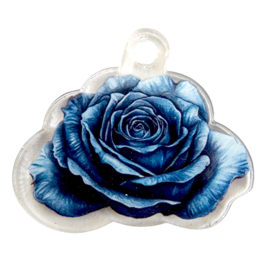Acrylic ornament "Blue Rose"