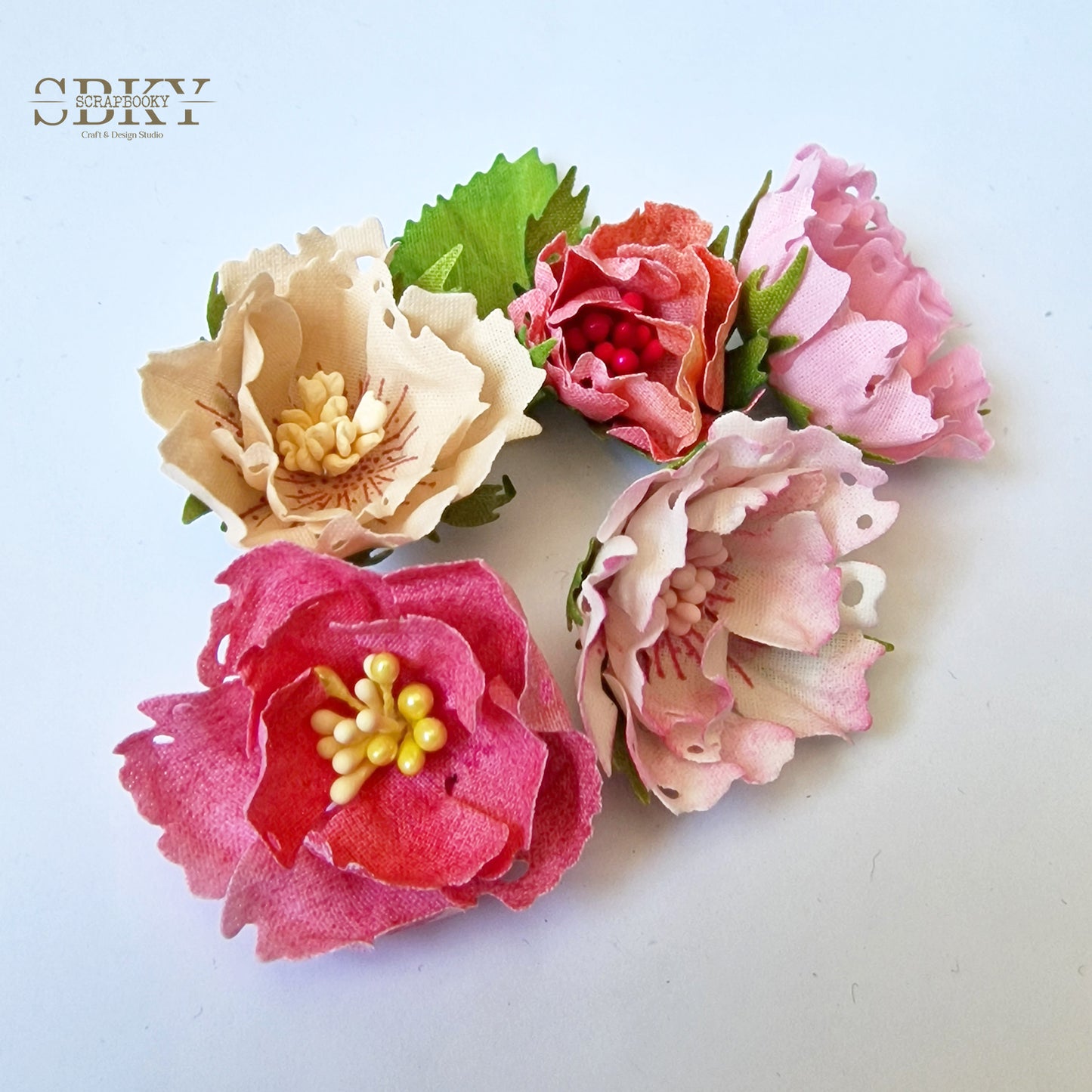 Handmade Flowers ND - Set of 5, N24