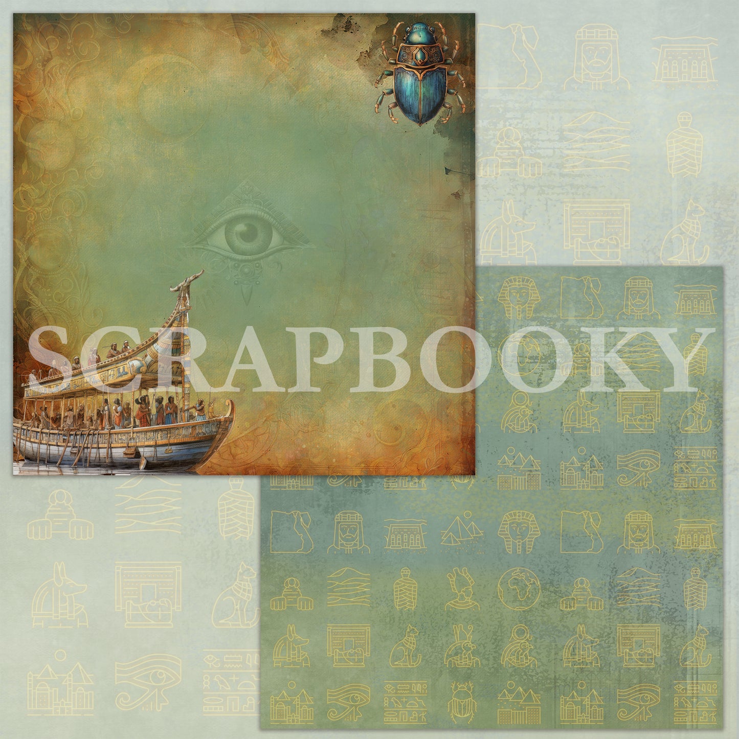 "Egypt's Mystery" Digital Paper