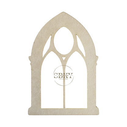 Chipborad Set of 3 Gothic Windows