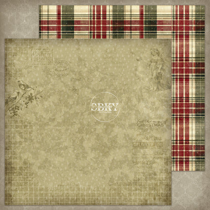 "Holiday Spirit - Backgrounds" Scrapbooking Pad