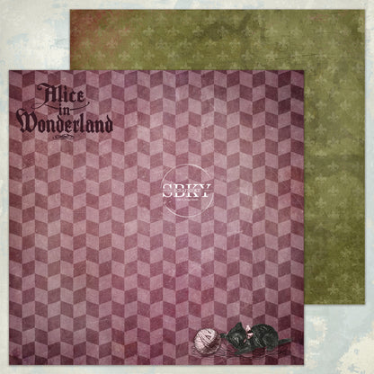 "Wonderland-Backgrounds" Scrapbooking Pad