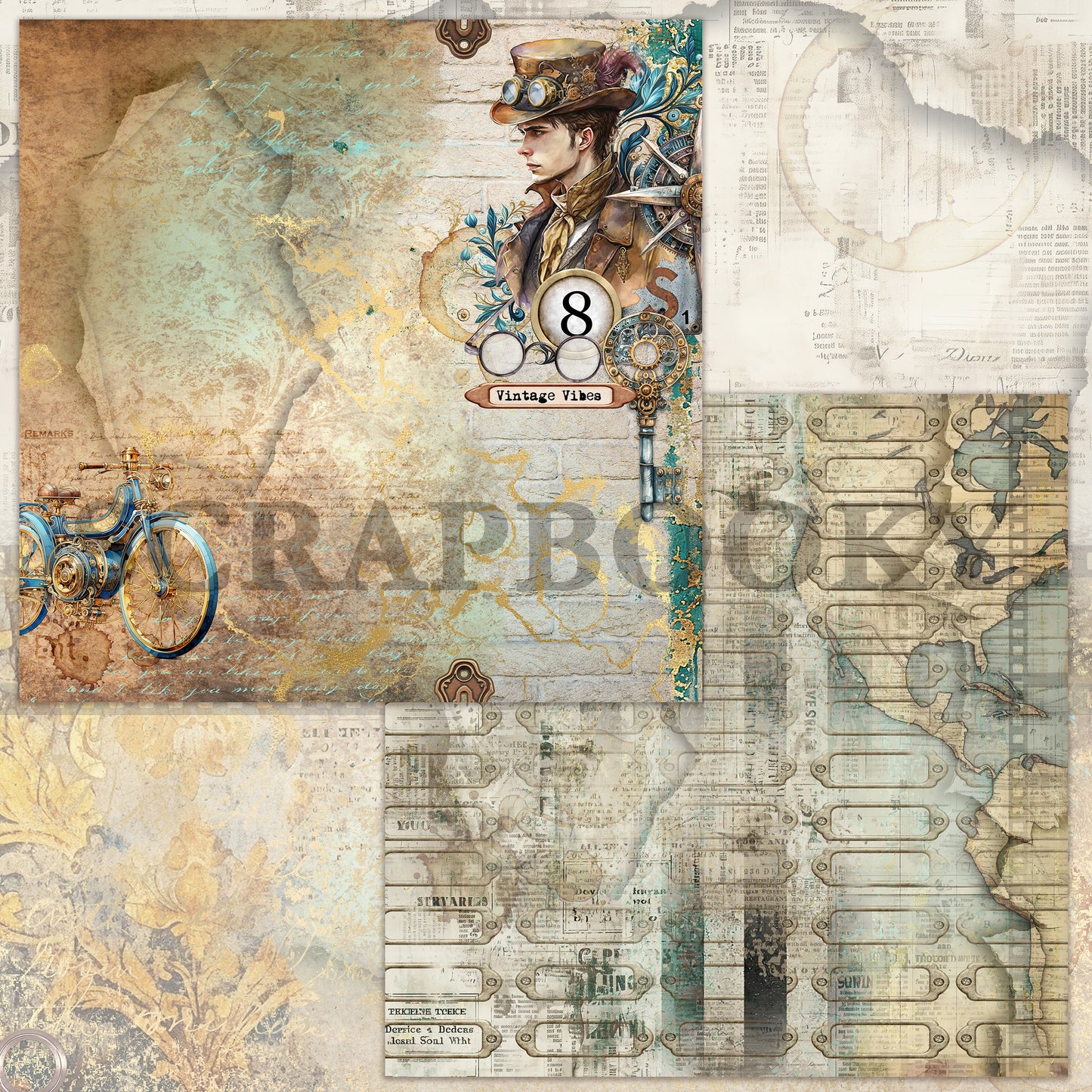 "Vagabond" Digital Paper