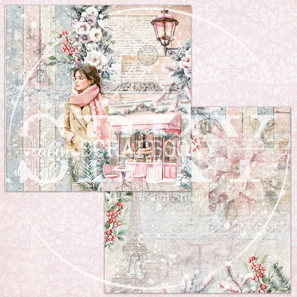 "Paris Winter" Digital Paper