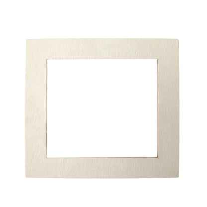Chipboard silver rectangular frame