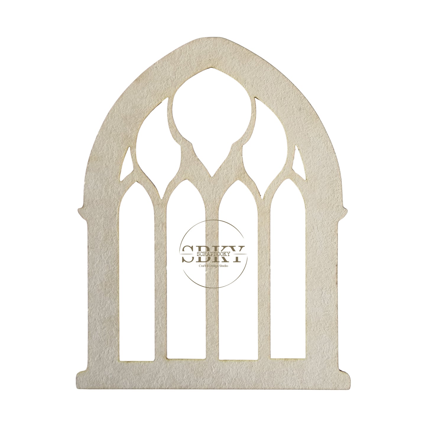 Chipborad Set of 3 Gothic Windows, N3