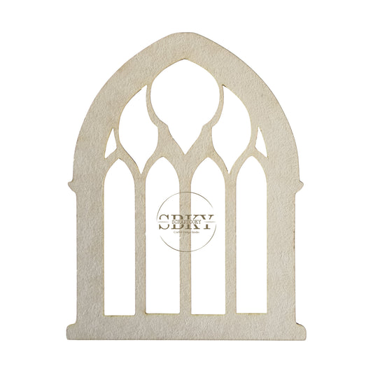 Chipborad Set of 3 Gothic Windows, N3
