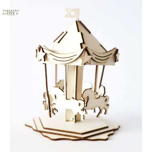Chipboard "3D Dream Carousel"