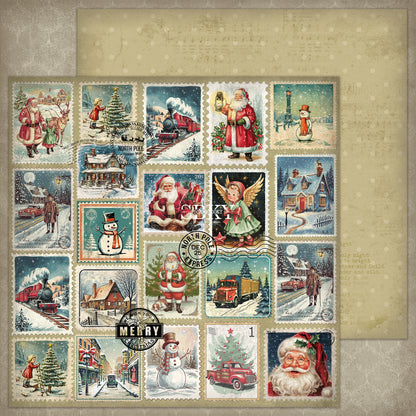 "Holiday Spirit - Backgrounds" Scrapbooking Pad