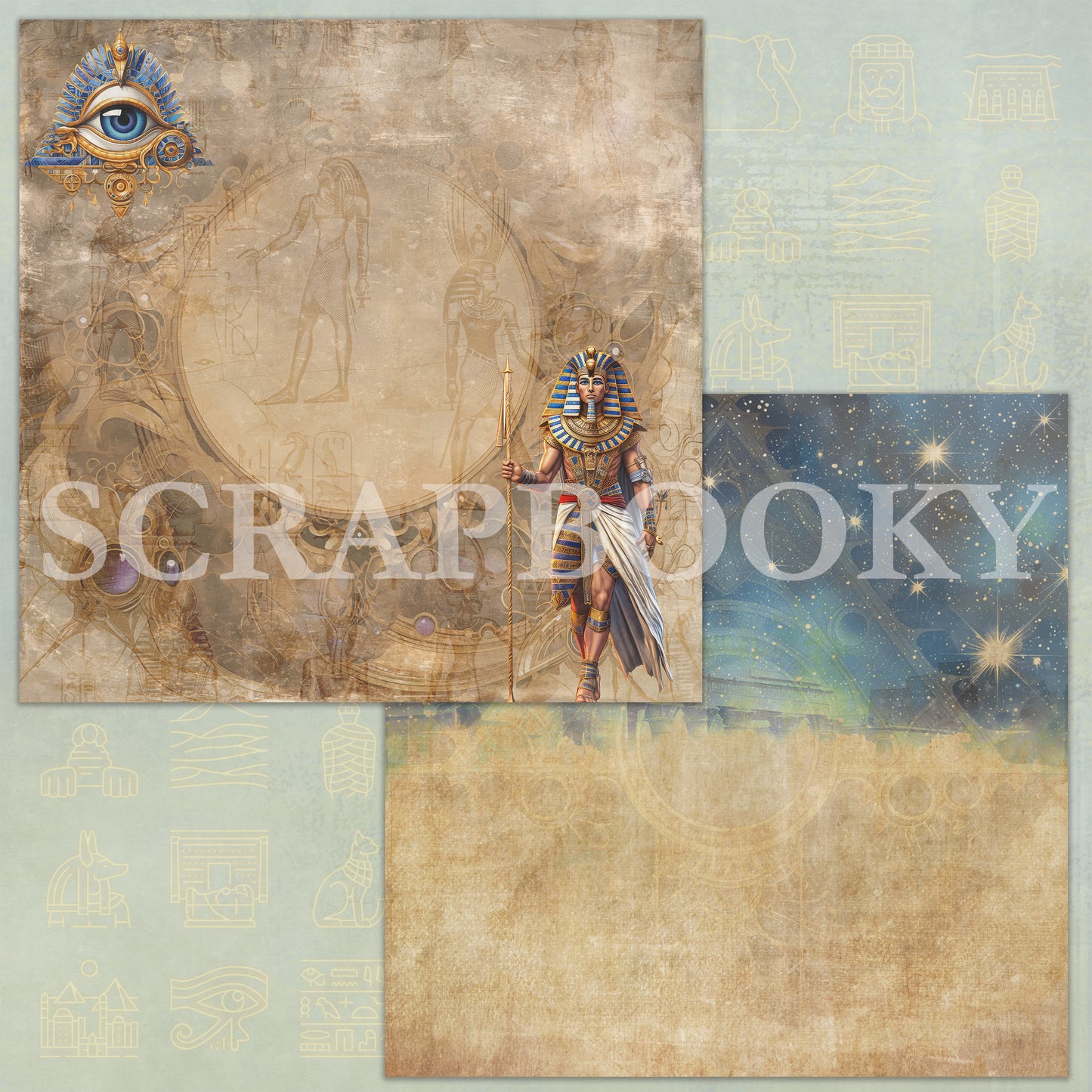 "Egypt's Mystery" Digital Paper