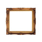 Chipboard gold rectangular frame