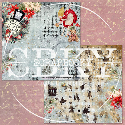 "Wonderland Noel" Digital Paper