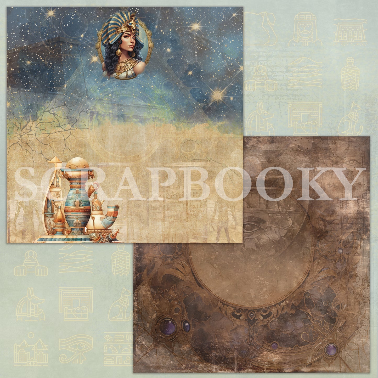 "Egypt's Mystery" Digital Paper