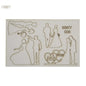 Chipboard set "Bride & Groom Silhouettes"
