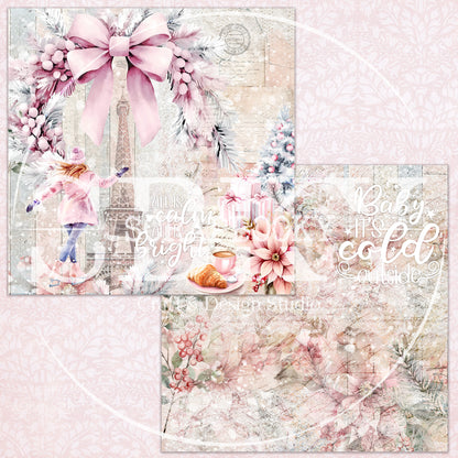"Paris Winter" Digital Paper